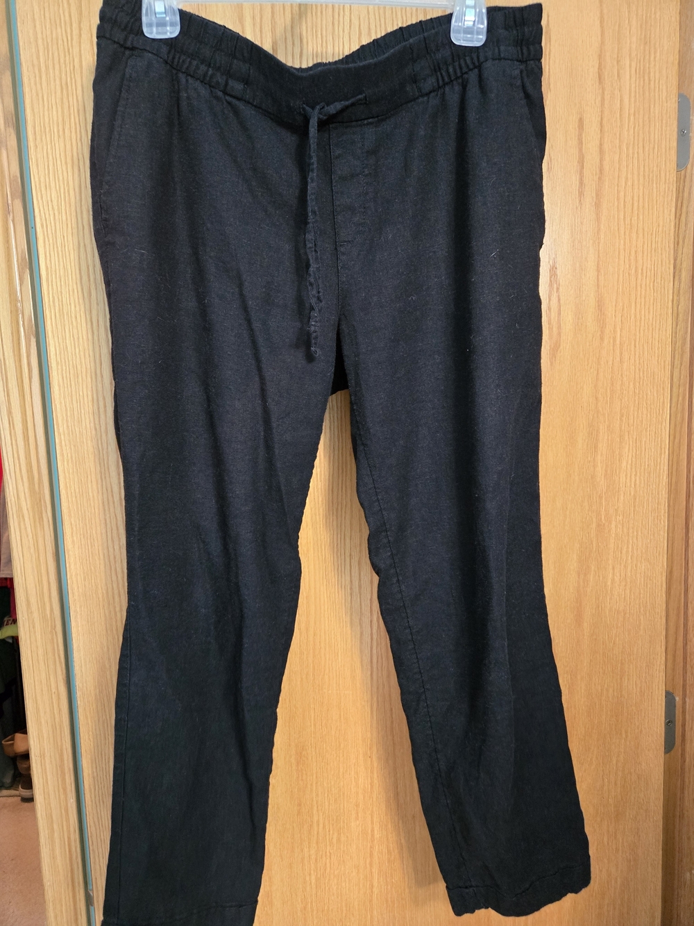 Old Navy Women's Black Straight Leg Drawstring Pants